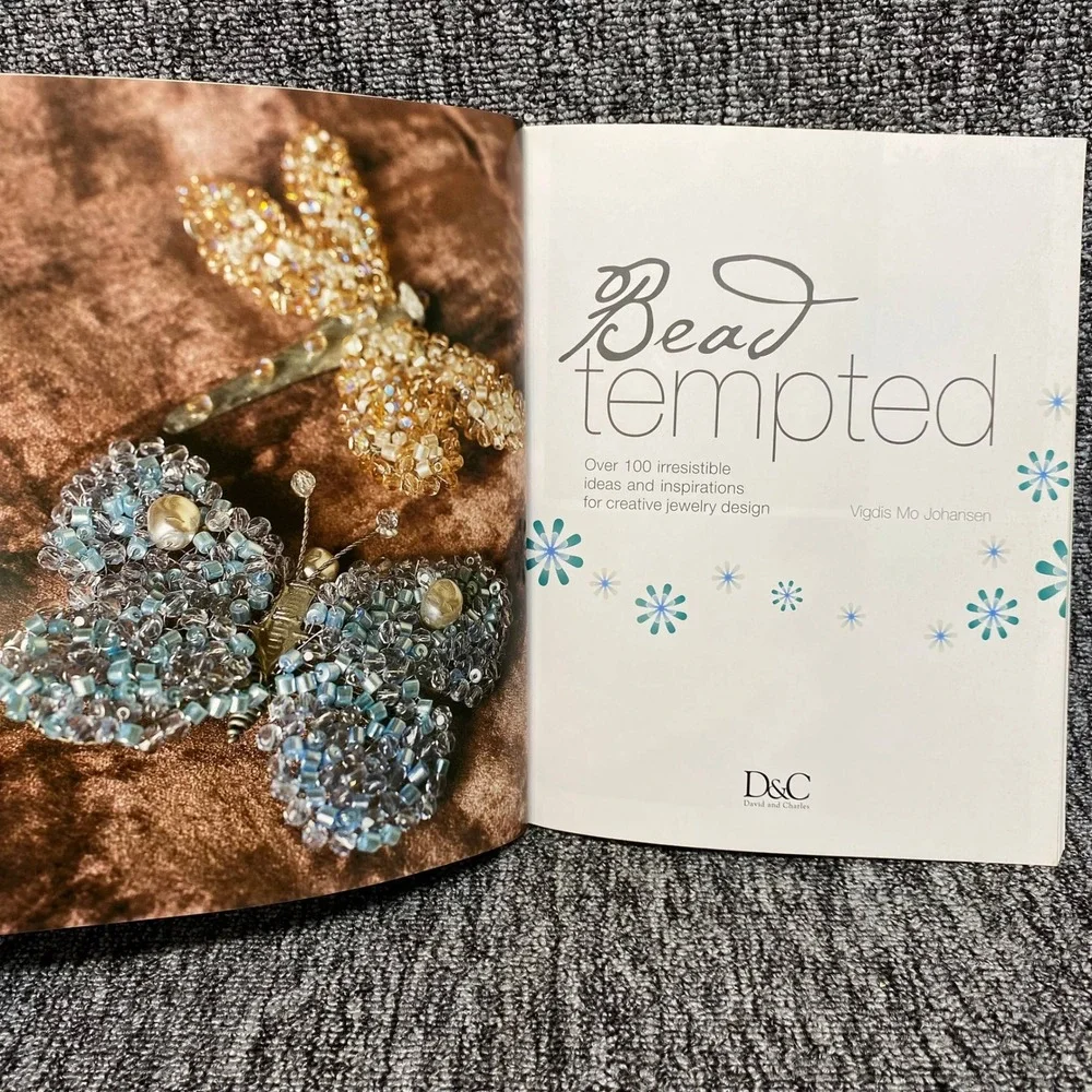 David and Charles Bead Tempted Jewelry Craft Book OS Blue DIY Design Inspiration